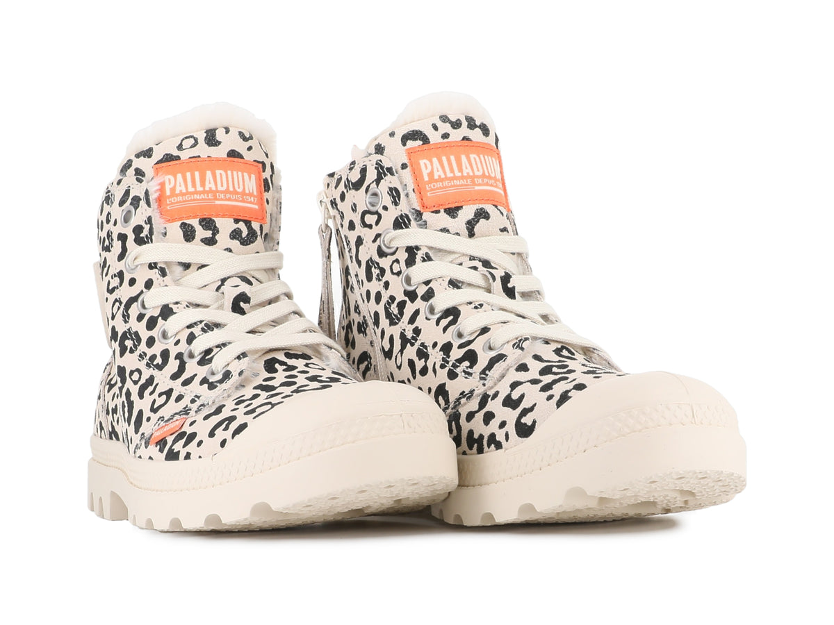 Palladium WAVE GRAY/BROWN PAMPA HI ZIP WL LEO