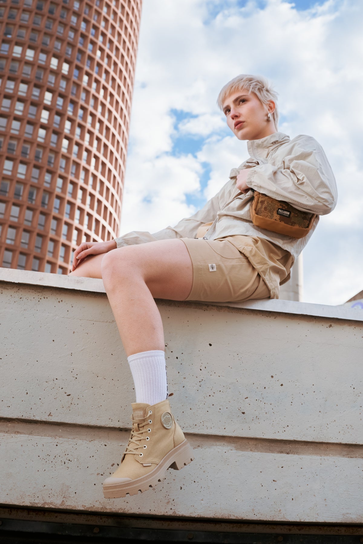 Palladium CARAMEL PALLABASE TWILL