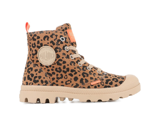 Palladium DEAR BROWN / BLACK PAMPA HI ZIP WL LEO