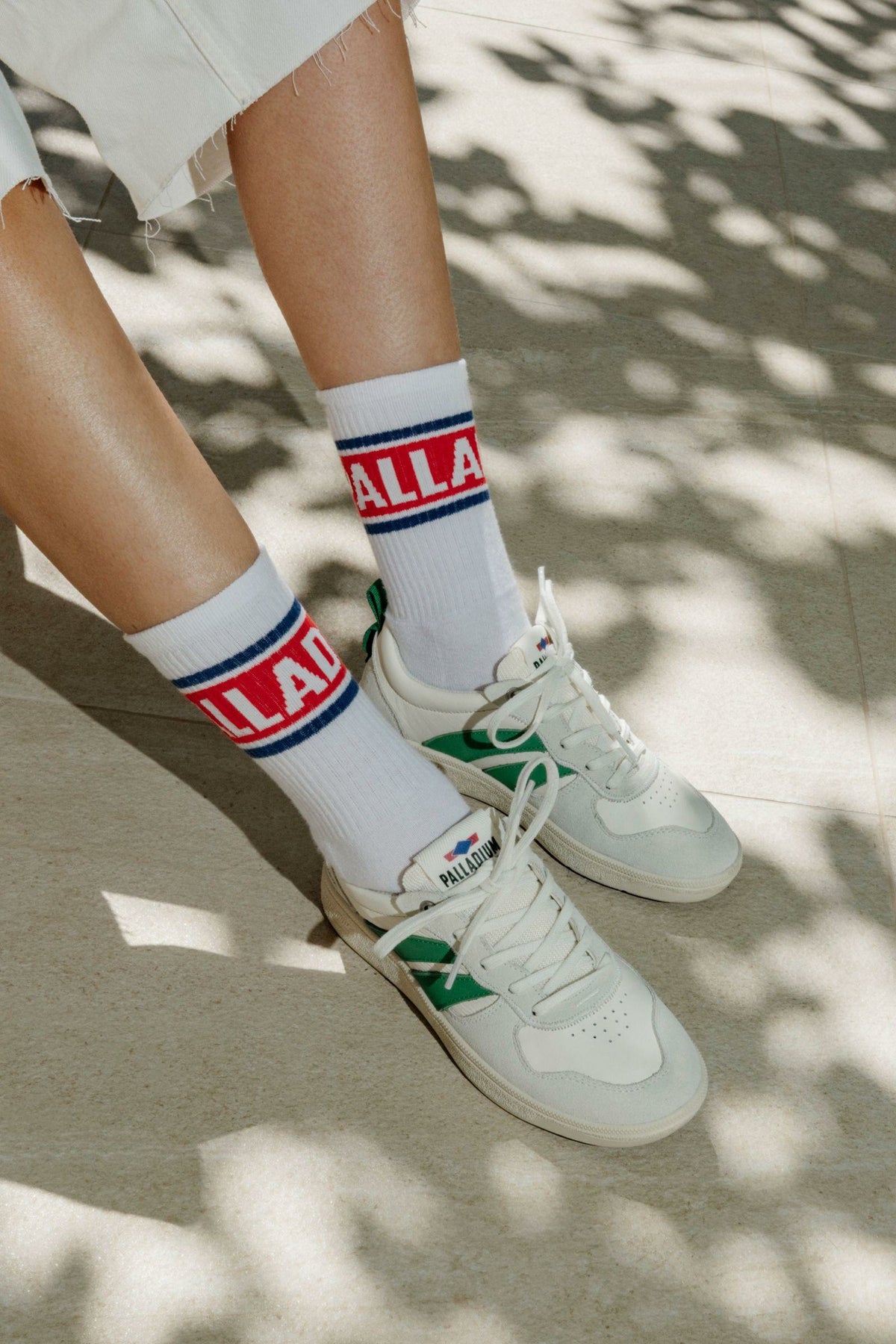 Palladium CREAM/FOLIAGE GREEN PALLACUP FLAME LTH